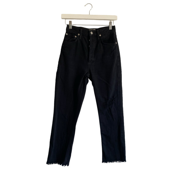 Agolde Denim - Agolde Black Cropped Jeans